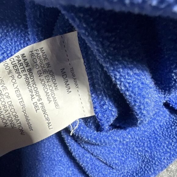 Under Armour Fleece Quarter Zip Mens MD‎ Blue Pullover Long Sleeve Loose Fleece - Picture 5 of 8